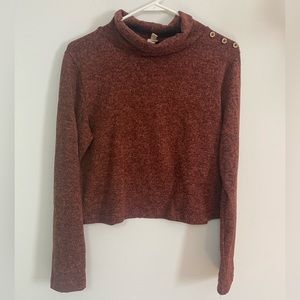 Rust-Colored Cropped Sweater, Style & Co